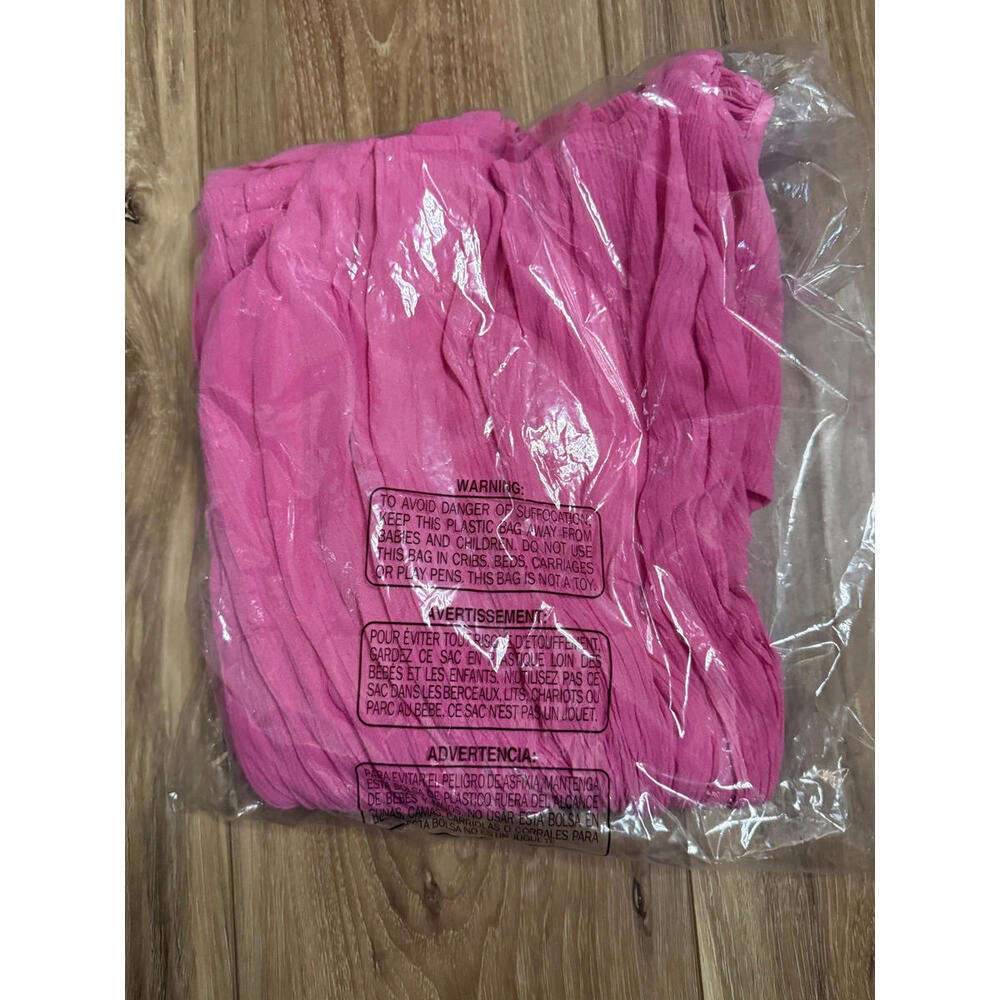 NWT! Treasure & Bond Shirred Raglan Sleeve Gauze Top in Pink Surprise Size Med - Picture 5 of 5